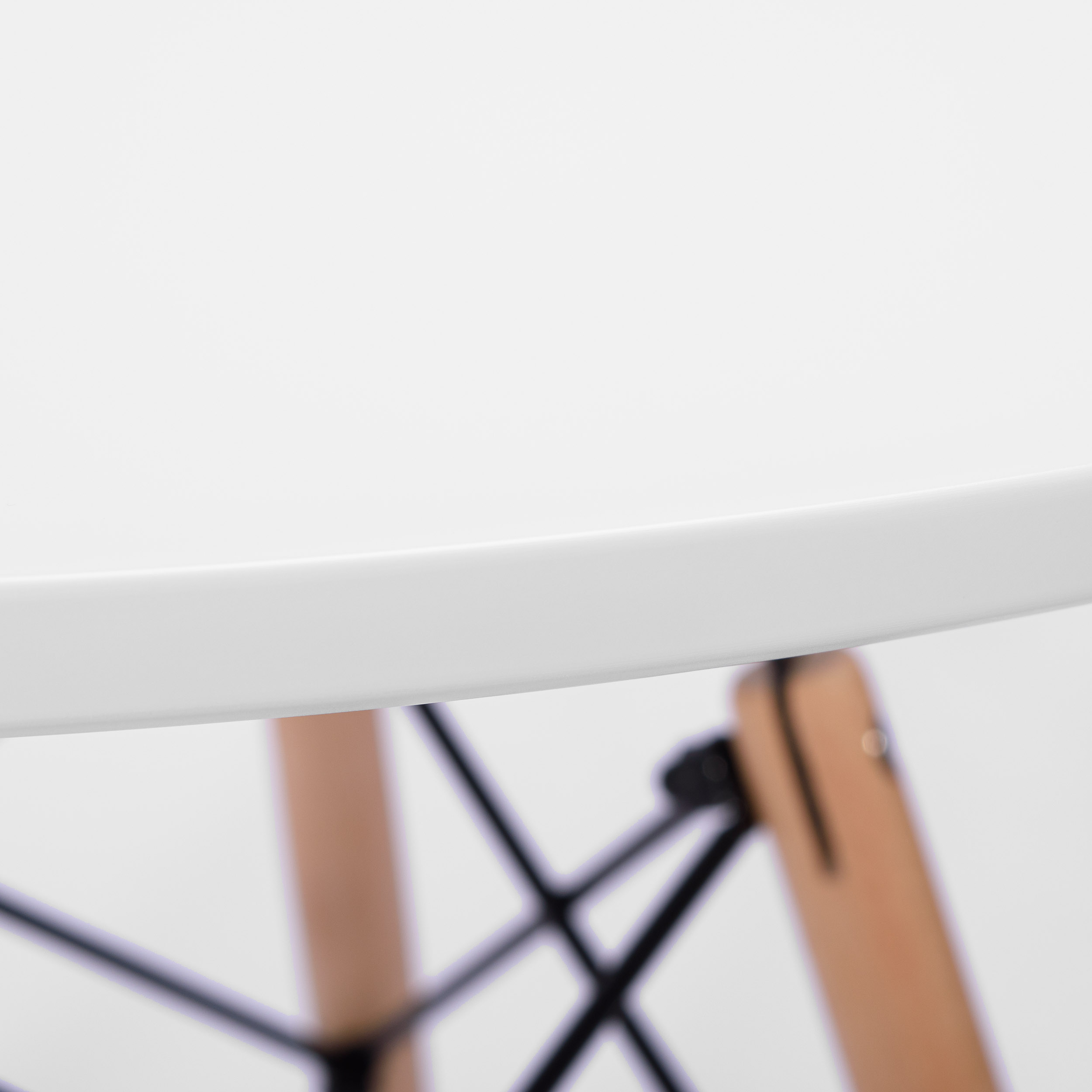 Stolik okrągły kawowy Paris 60 cm biały